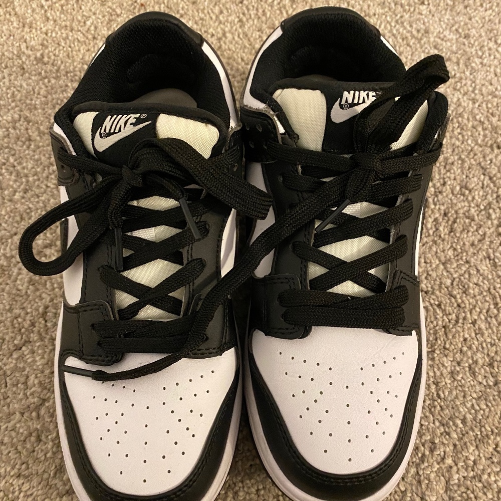 Nike Low Black White Dunks (Size 8)